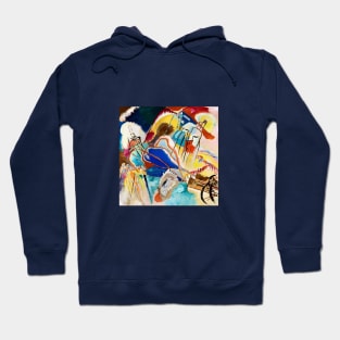 colorful vintage impressionist painting design Hoodie